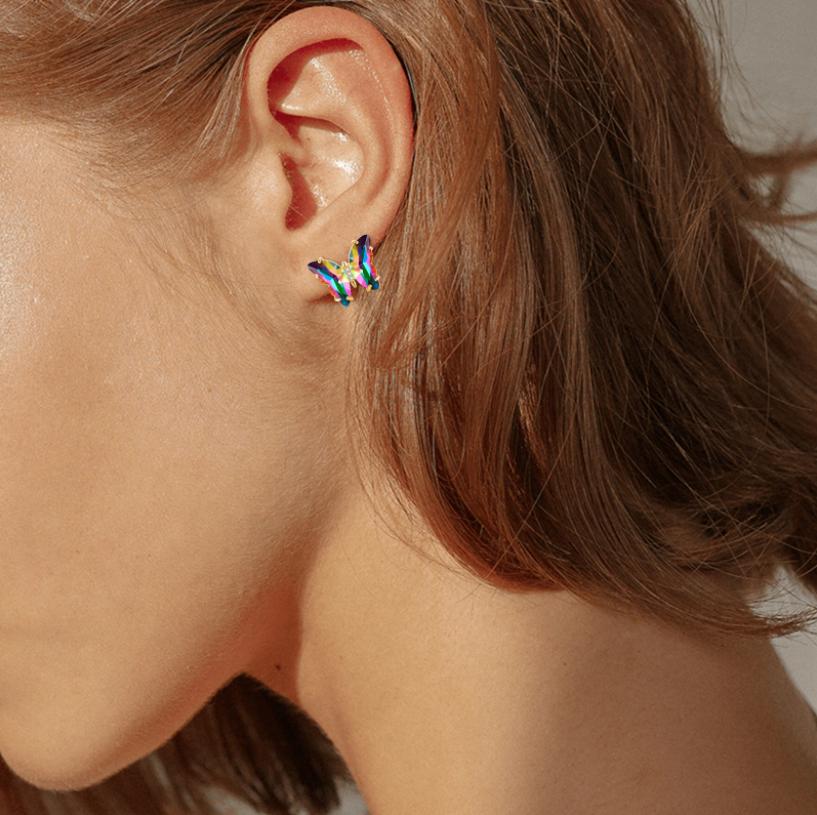 Cordelia Butterfly Gold Plated Earrings