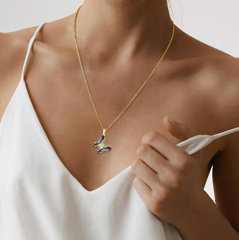 Cordelia Butterfly Gold Plated Necklace