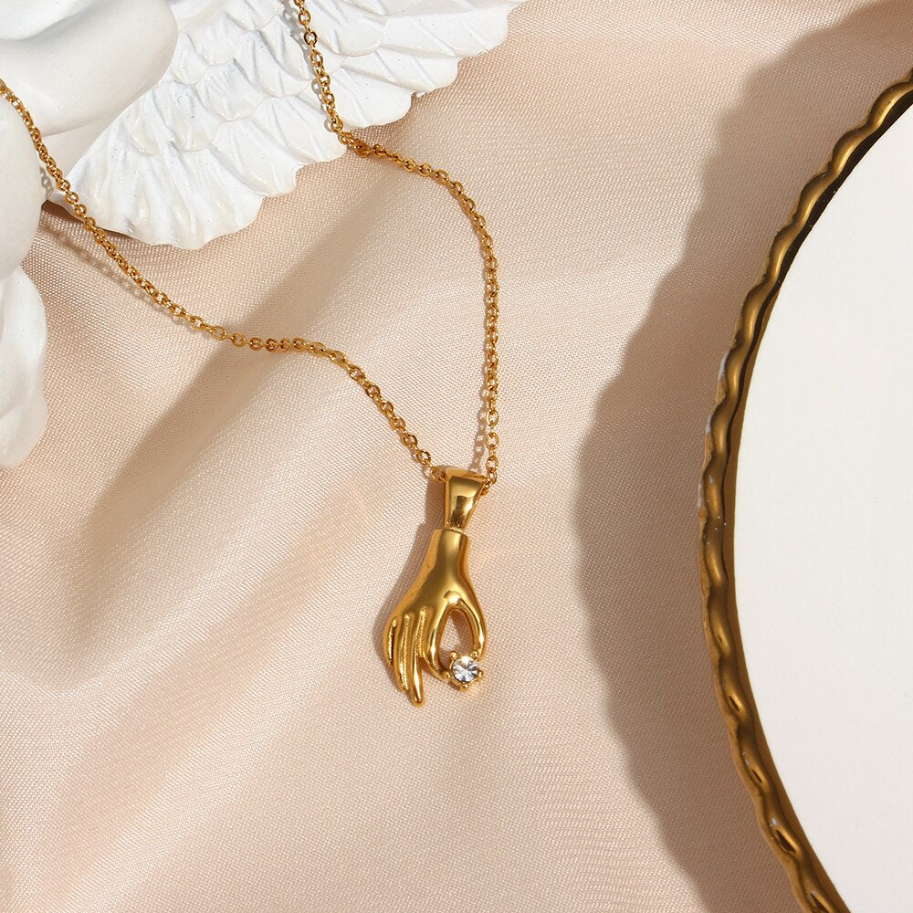 Enchanted Hand Necklace