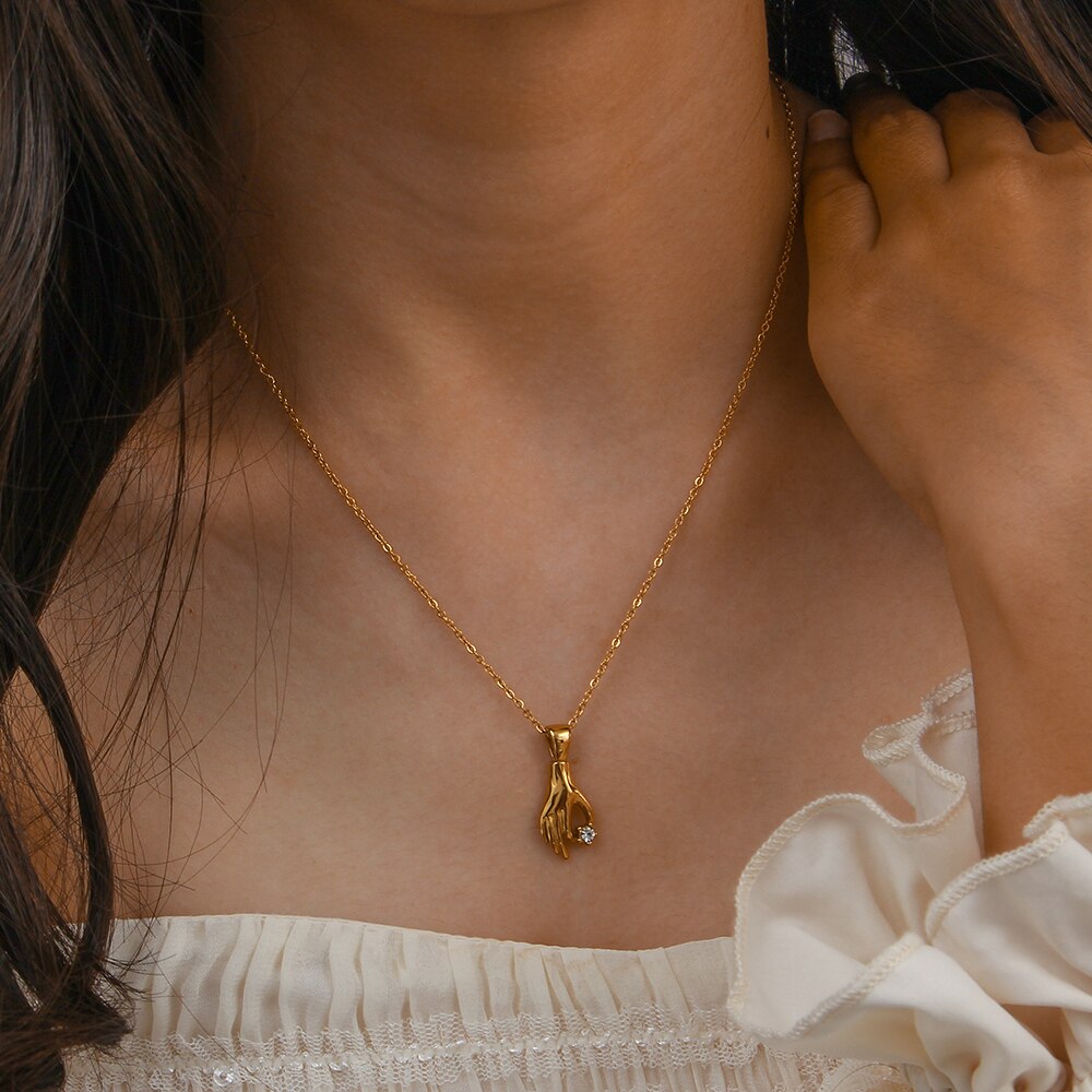 Enchanted Hand Necklace