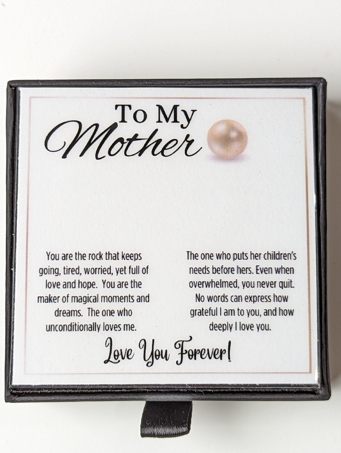 Freshwater Pink Pearl - To My Mother Gold Plated Necklace
