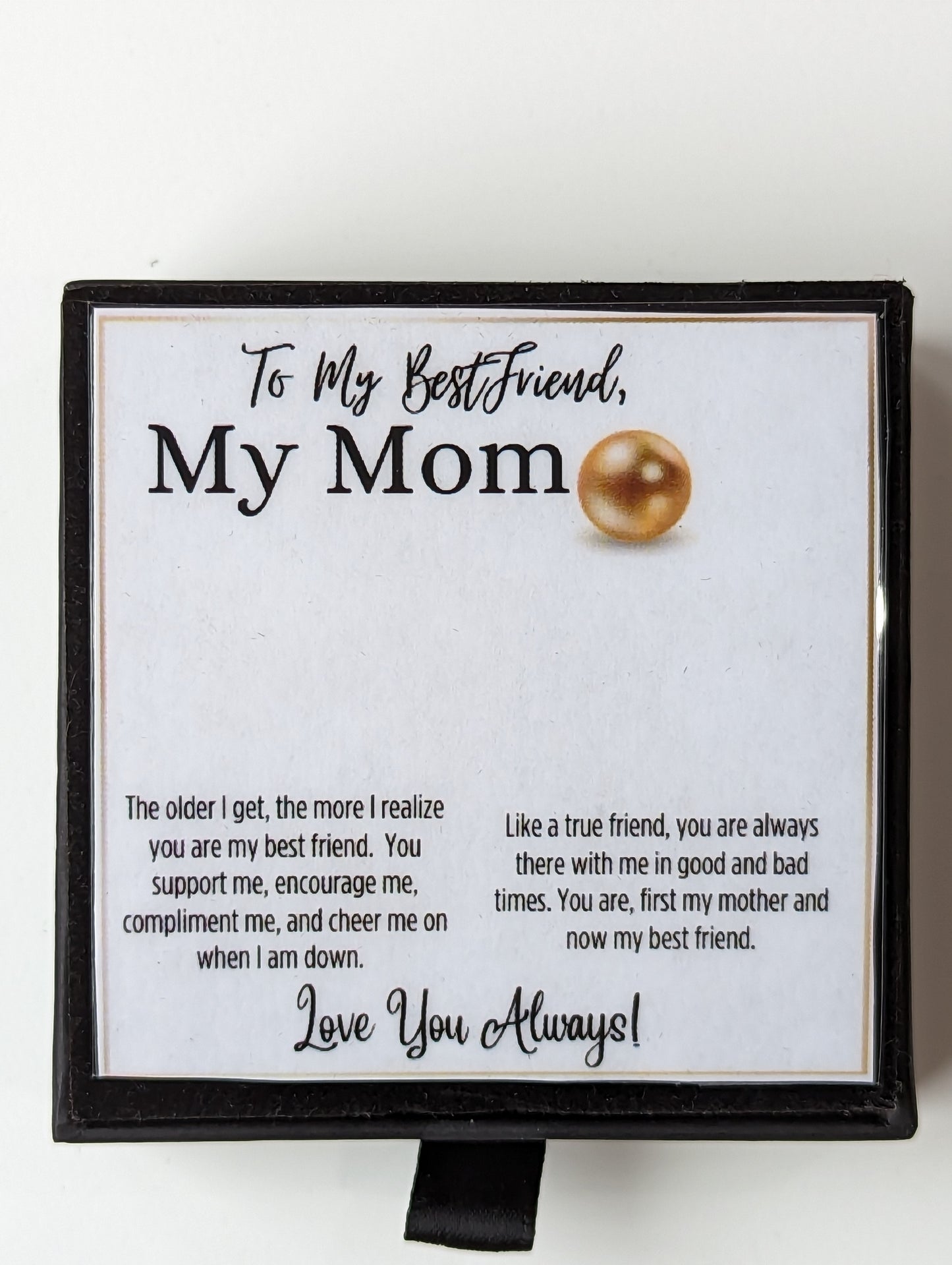 Freshwater Golden Pearl - To My Bestfriend, My Mom Gold Plated Necklace