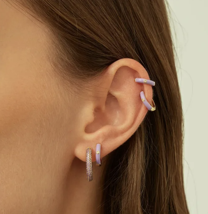 Mila Huggie Hoop Earing