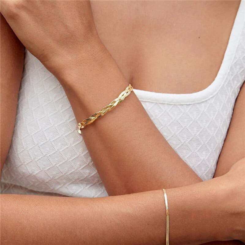 Odes Snakeskin Gold Plated Bracelet