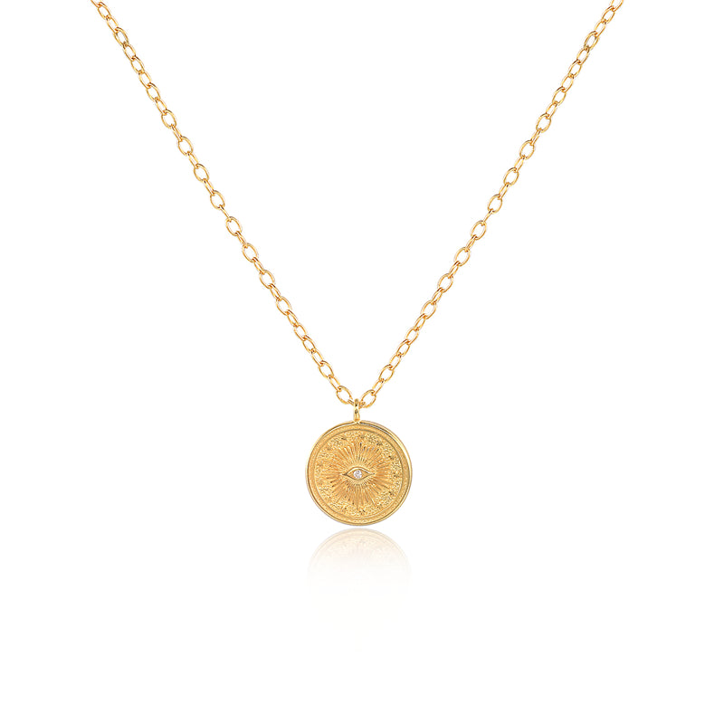 Matilda Wisdom Eye Gold Plated Necklace