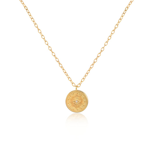 Matilda Wisdom Eye Gold Plated Necklace