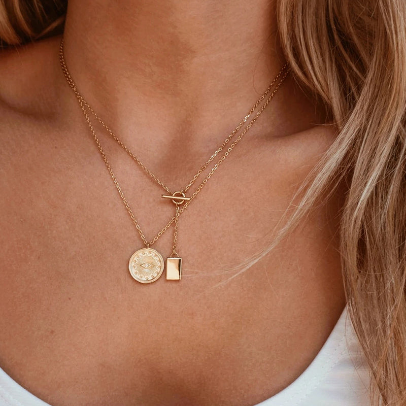Matilda Wisdom Eye Gold Plated Necklace