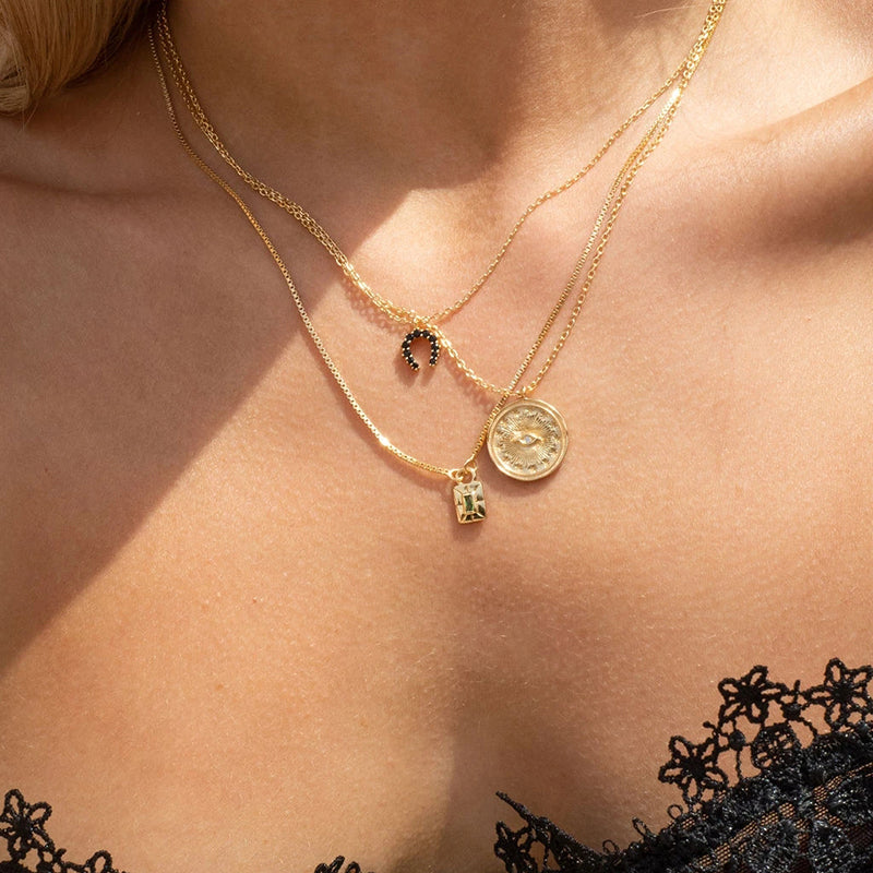 Matilda Wisdom Eye Gold Plated Necklace