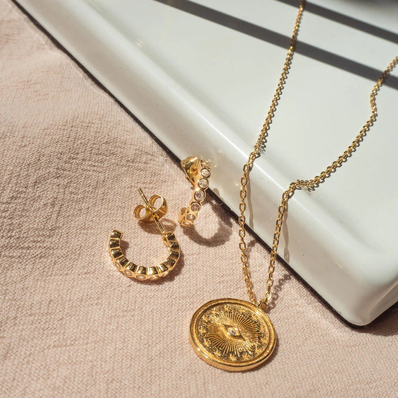 Matilda Wisdom Eye Gold Plated Necklace