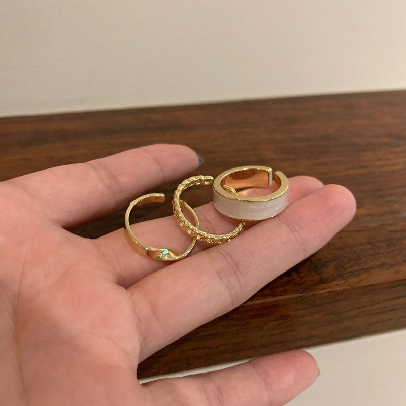 Petra Gold Plated Ring Set