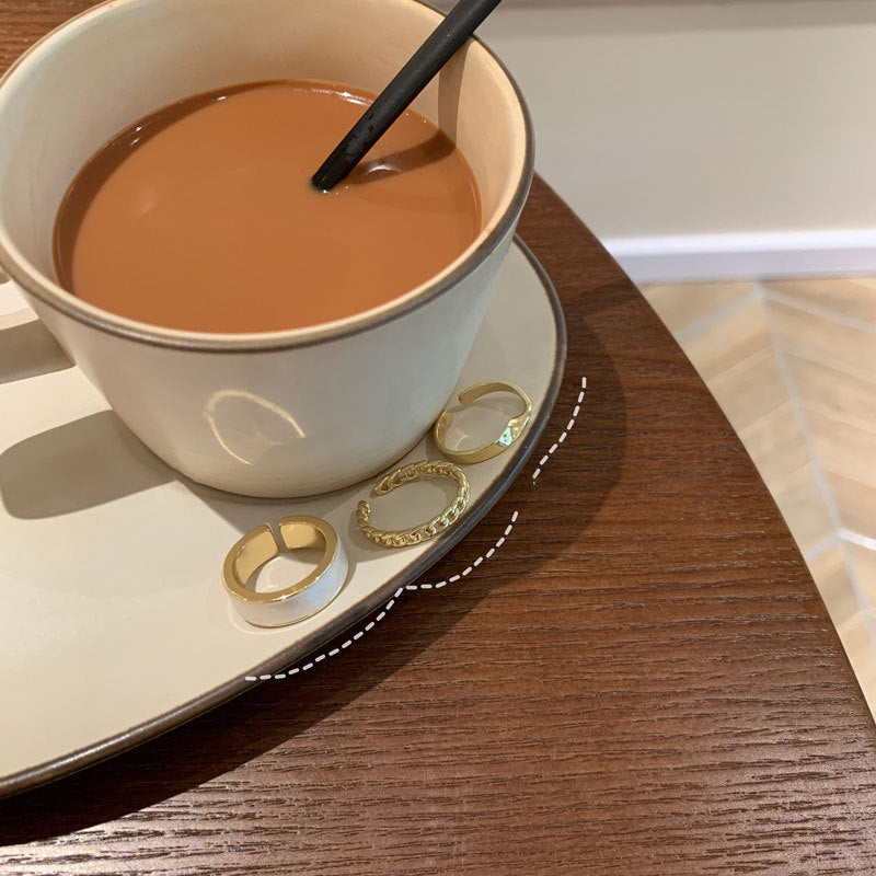 Petra Gold Plated Ring Set