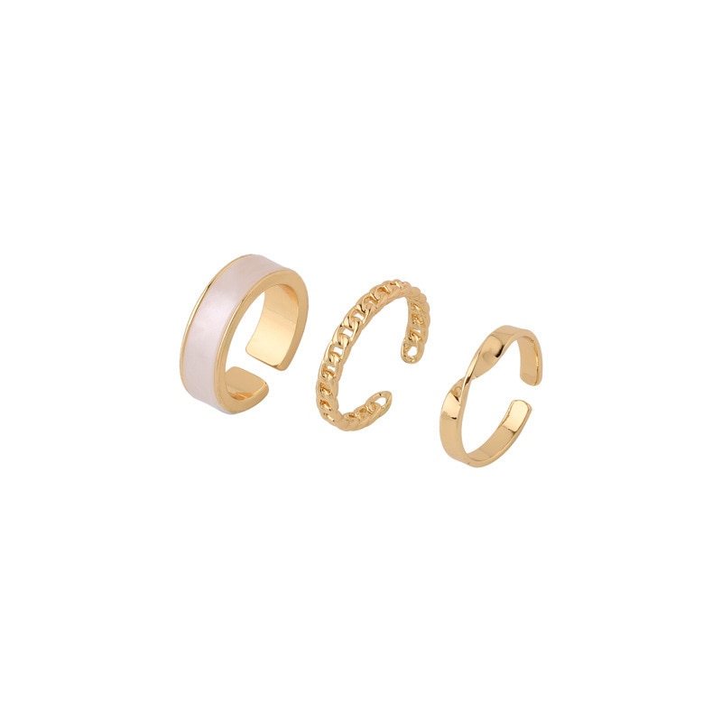 Petra Gold Plated Ring Set