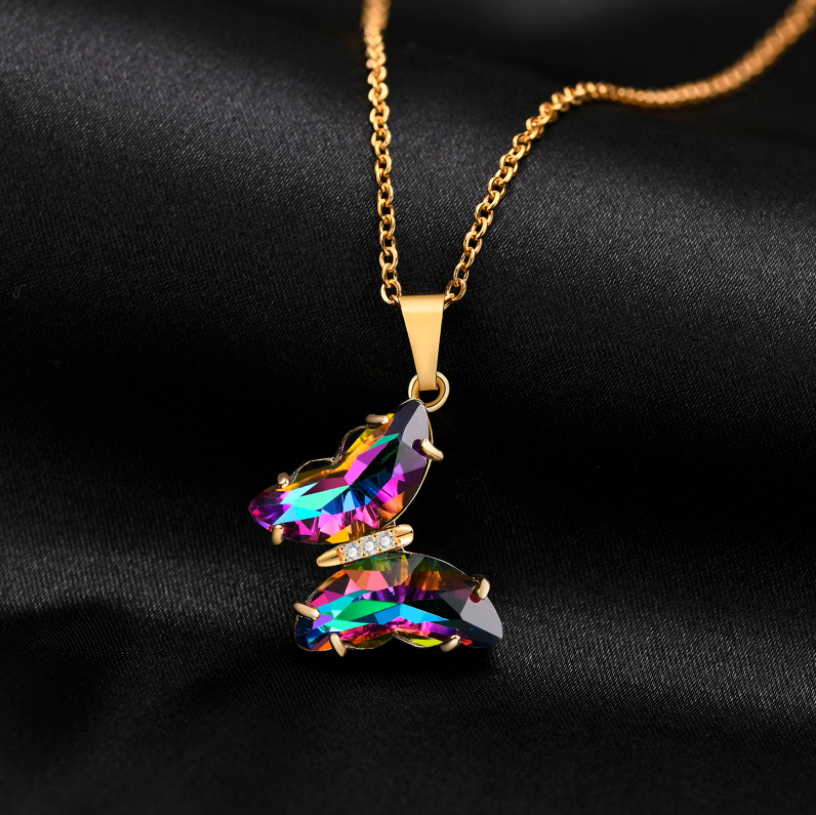 Cordelia Butterfly Gold Plated Necklace
