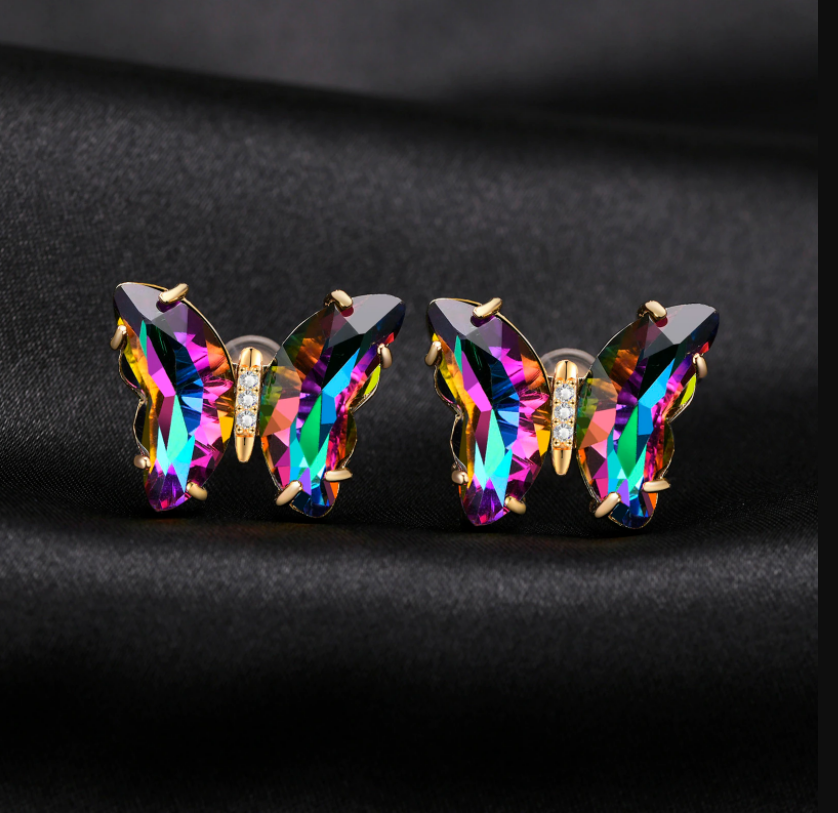 Cordelia Butterfly Gold Plated Earrings