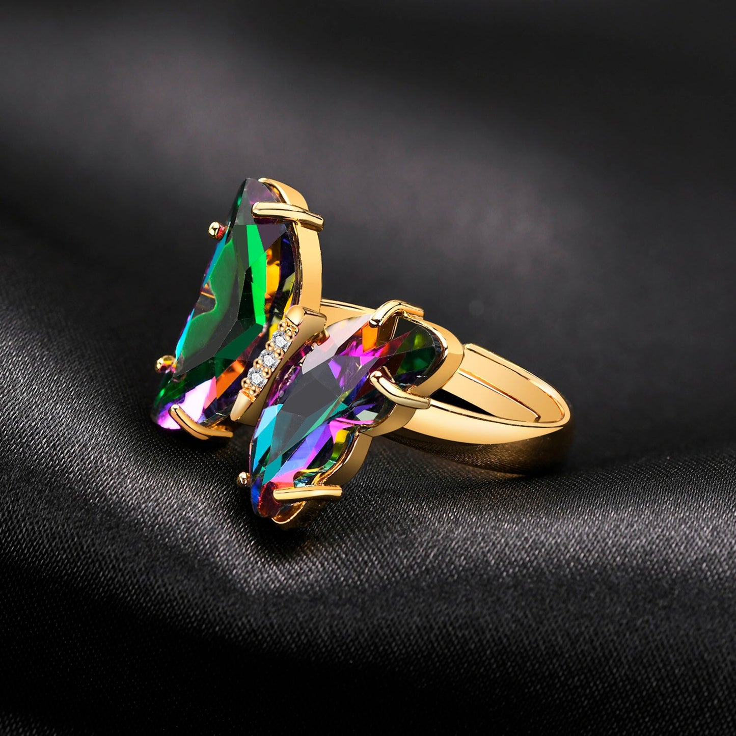 Cordelia Butterfly Gold Plated Ring