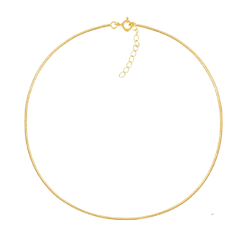 Hera Snake Bone Gold Plated Necklace